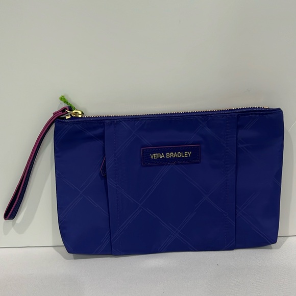 Preppy Poly Wristlet Blue - Picture 1 of 6